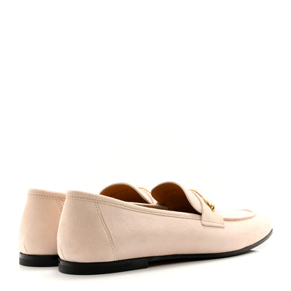 Hermes Suede Goatskin Womens Colette Loafers 41 Blanc Poros 4 of 9