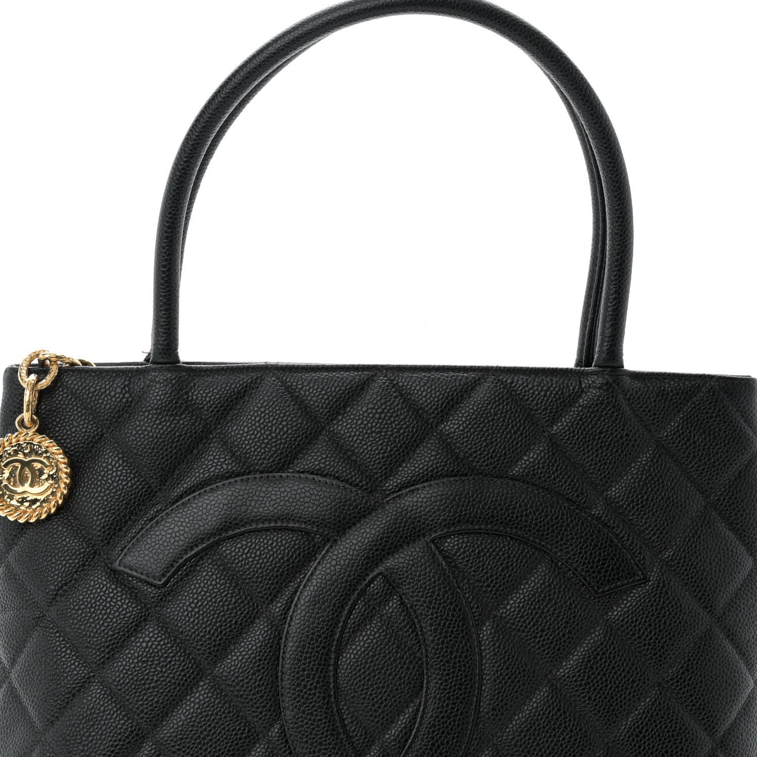 Chanel Caviar Quilted Medallion Tote Black 8 of 11
