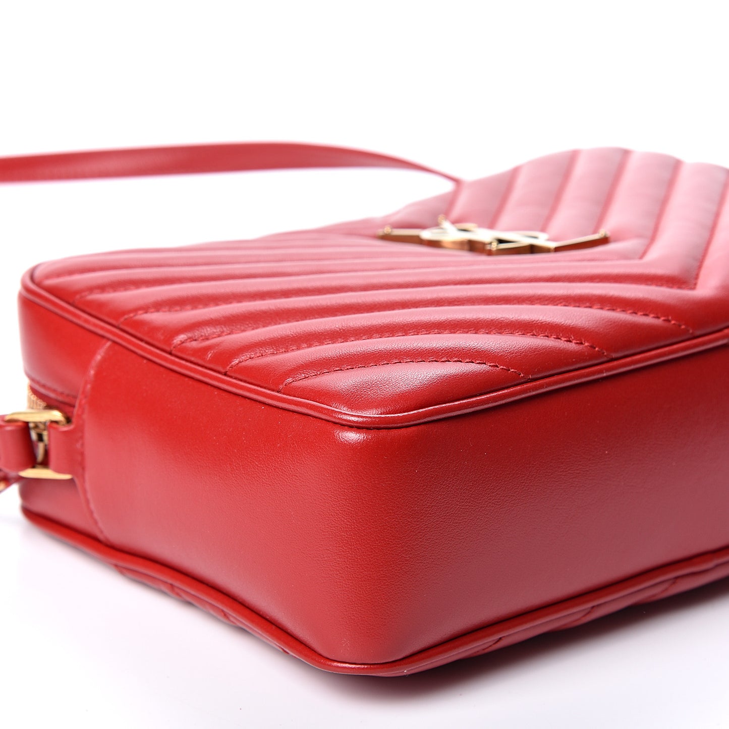 Calfskin Matelasse Monogram Lou Camera Bag Eros Red