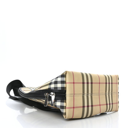 Burberry Canvas House Check Backpack Black 3 of 8
