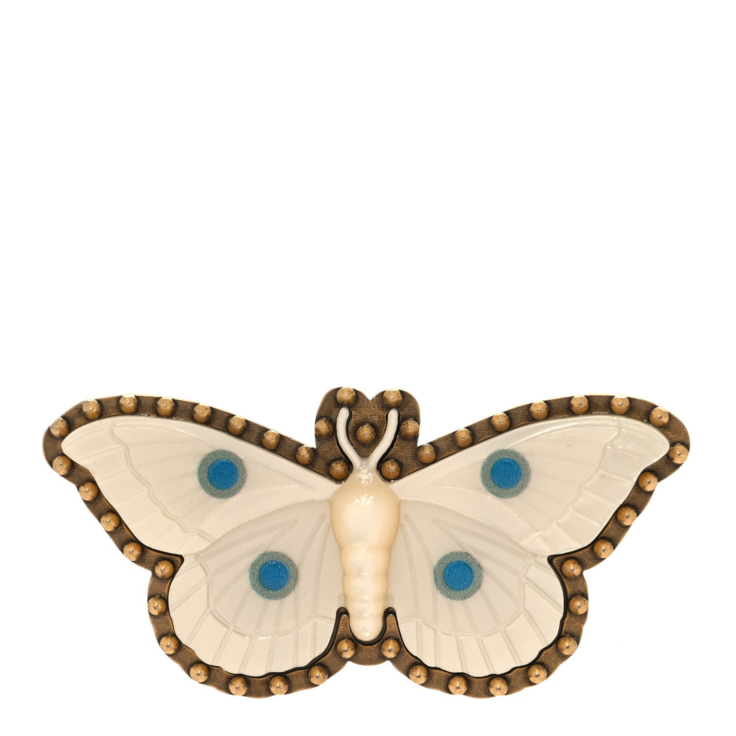 Gucci Metal Resin Moth Two Finger Ring L Multicolor 1 of 4