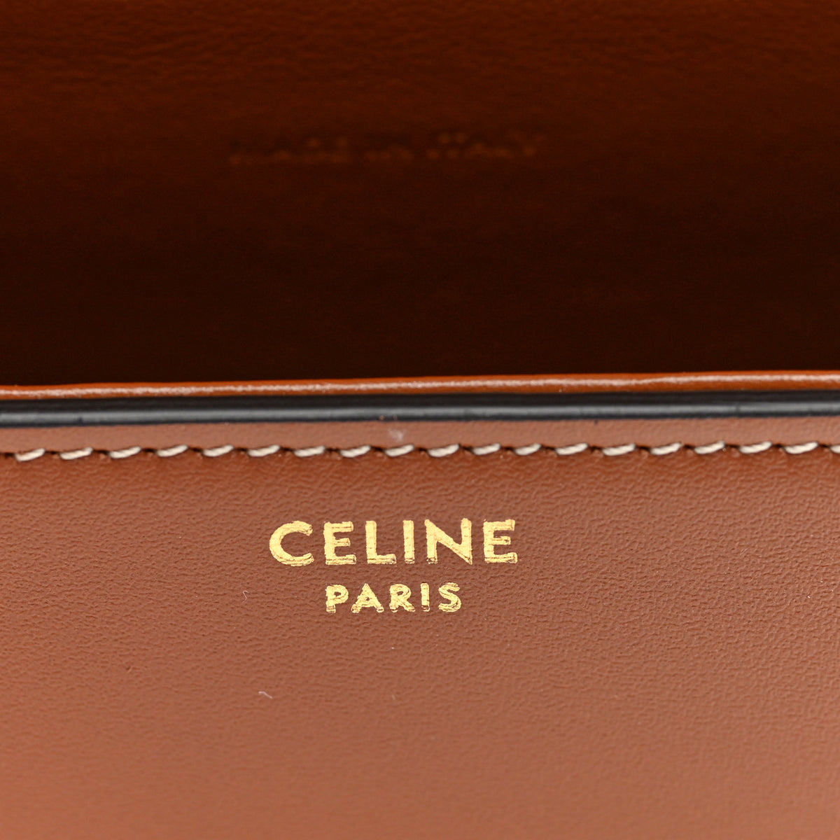 Celine Smooth Calfskin Triomphe Mini Besace Crossbody Tan 6 of 9