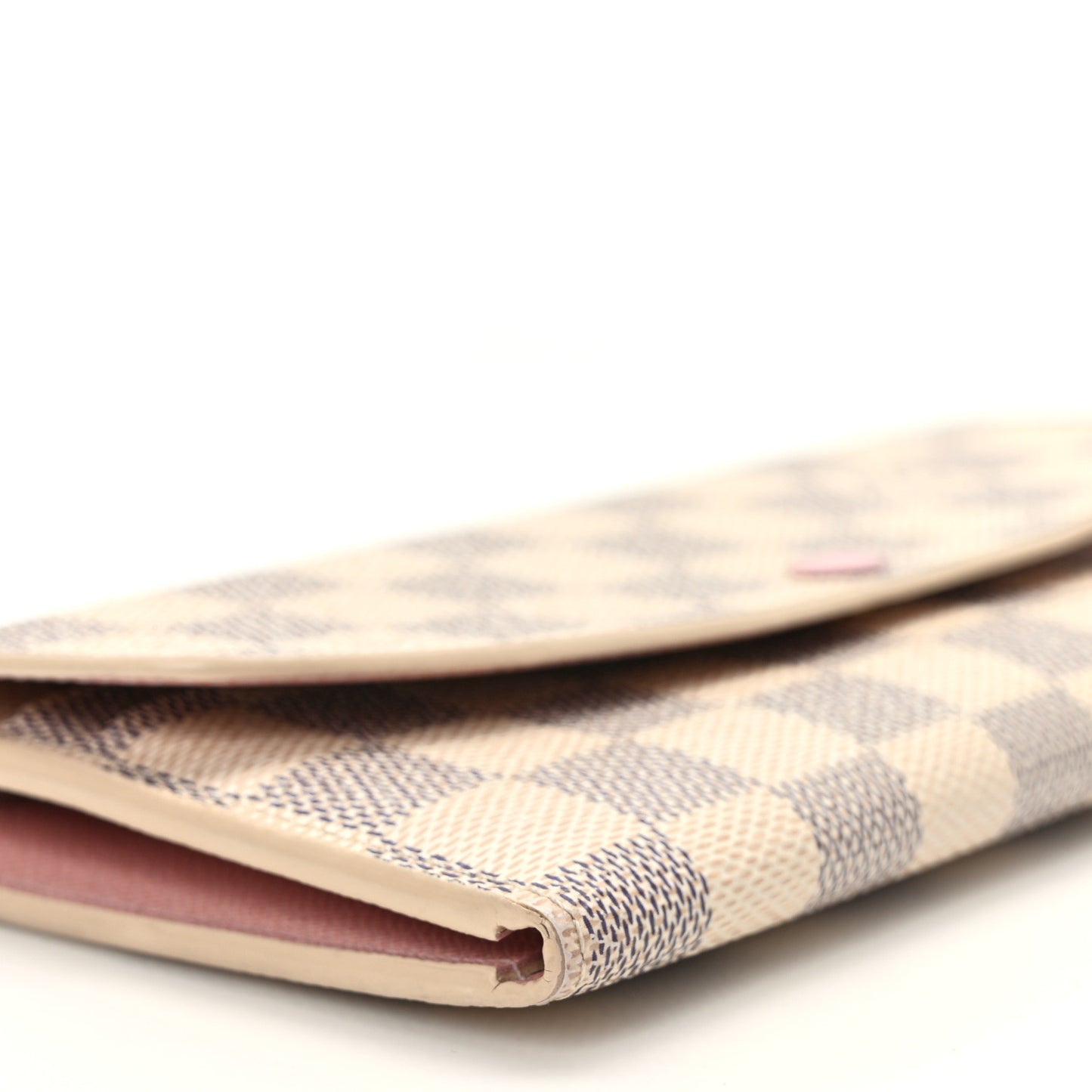 Damier Azur Emilie Wallet Rose Ballerine