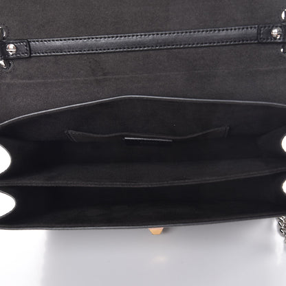 Fendi Vitello Liberty Scalloped Spike Studded Kan I Shoulder Bag Black Multicolor 6 of 8