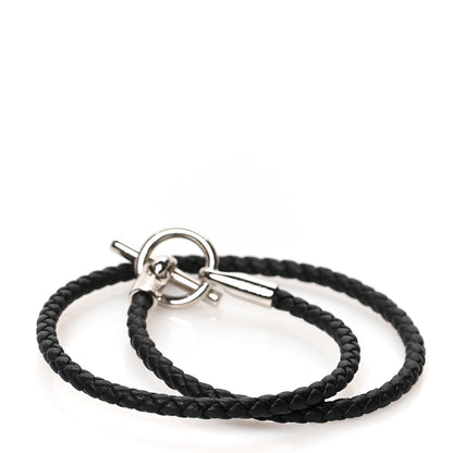 Hermes Swift Double Tour Glenan Bracelet T2 Black 3 of 6