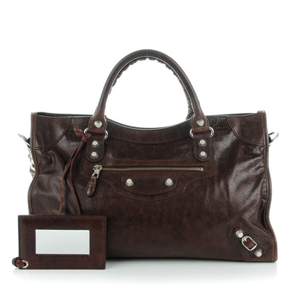 Balenciaga Agneau Giant 12 Silver Hardware City Cigare Fonce 1 of 8