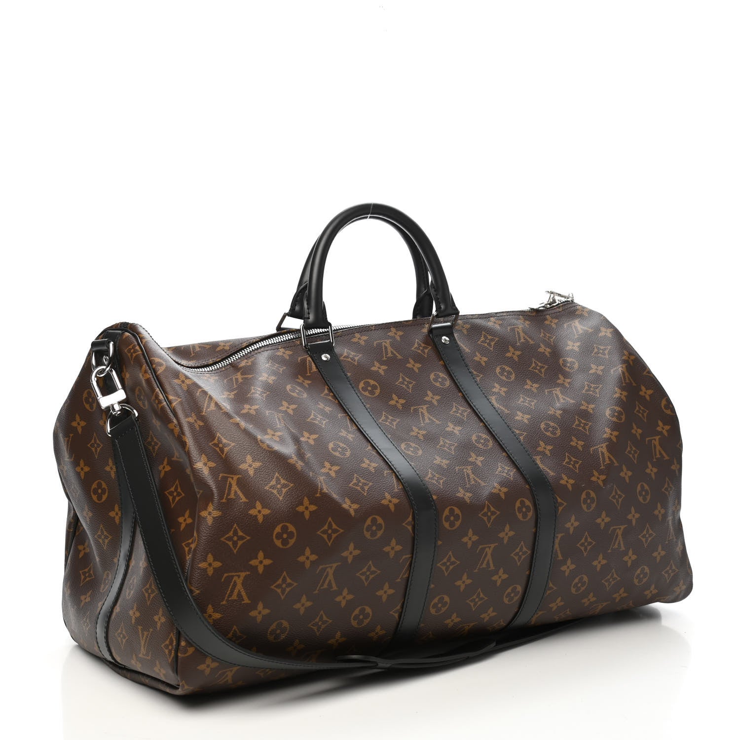 Louis Vuitton Monogram Macassar Keepall Bandouliere 55 2 of 8