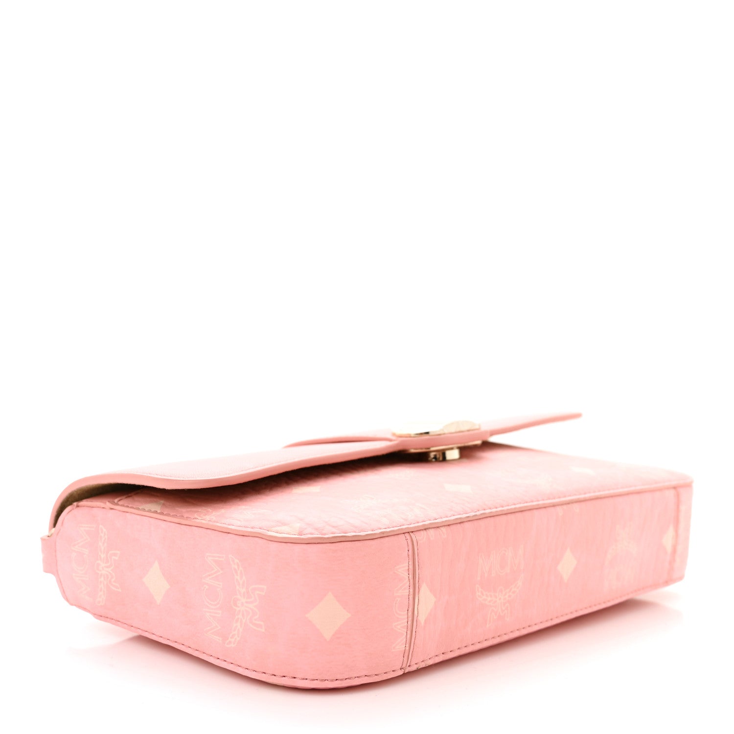 MCM Visetos Mode Travia Shoulder Bag Blossom Pink 4 of 10