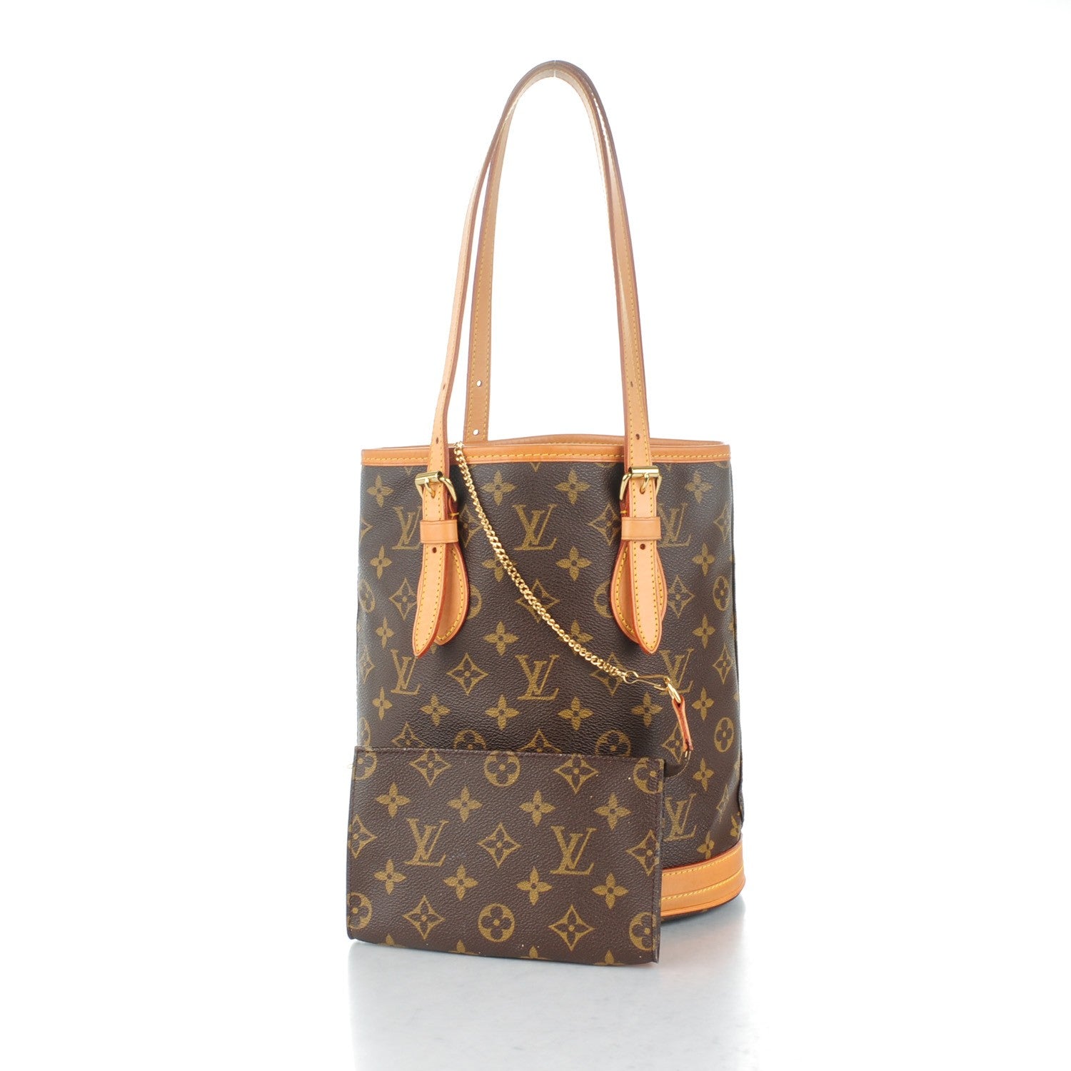 Louis Vuitton Monogram Petit Bucket 23 5 of 12