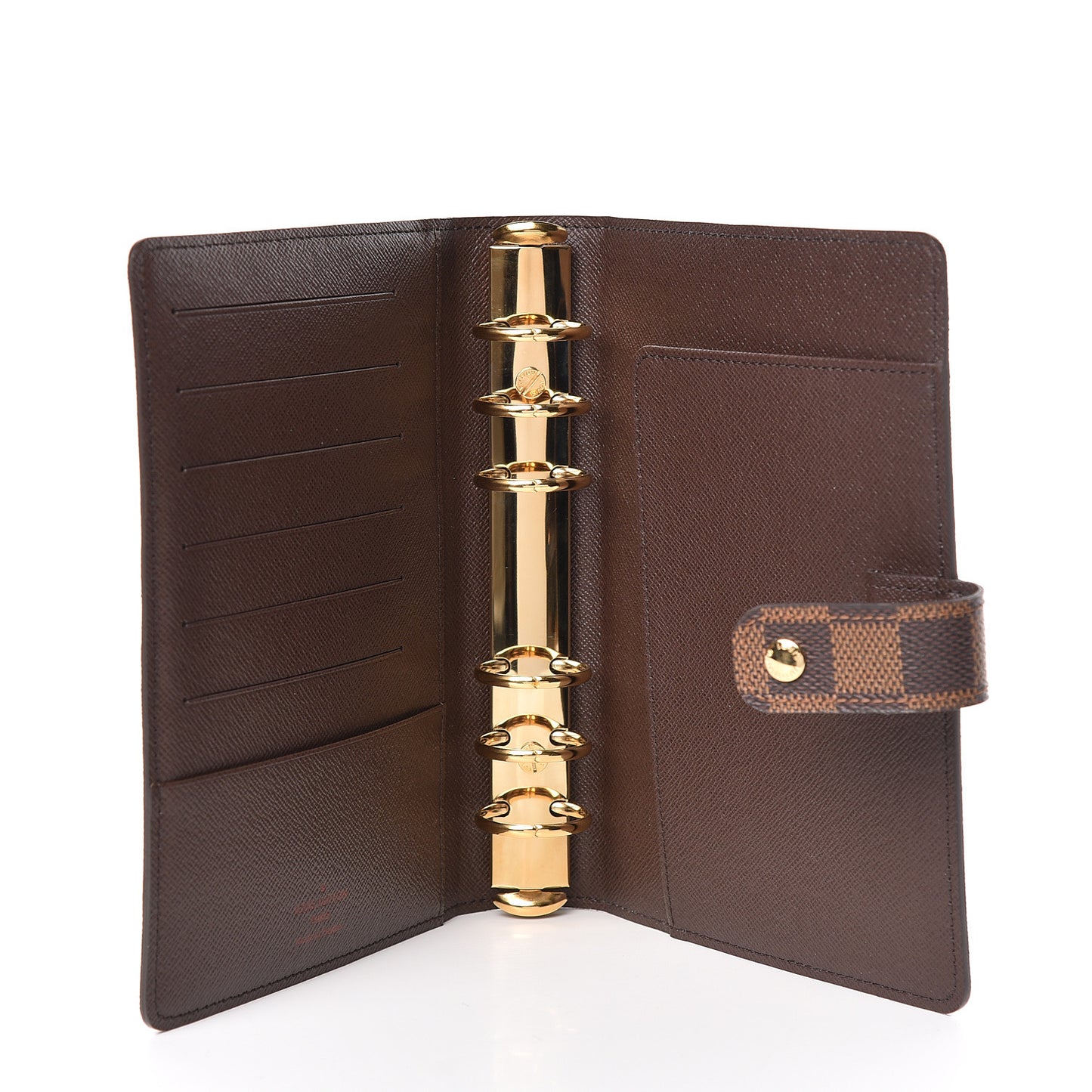 Damier Ebene Medium Ring Agenda Cover