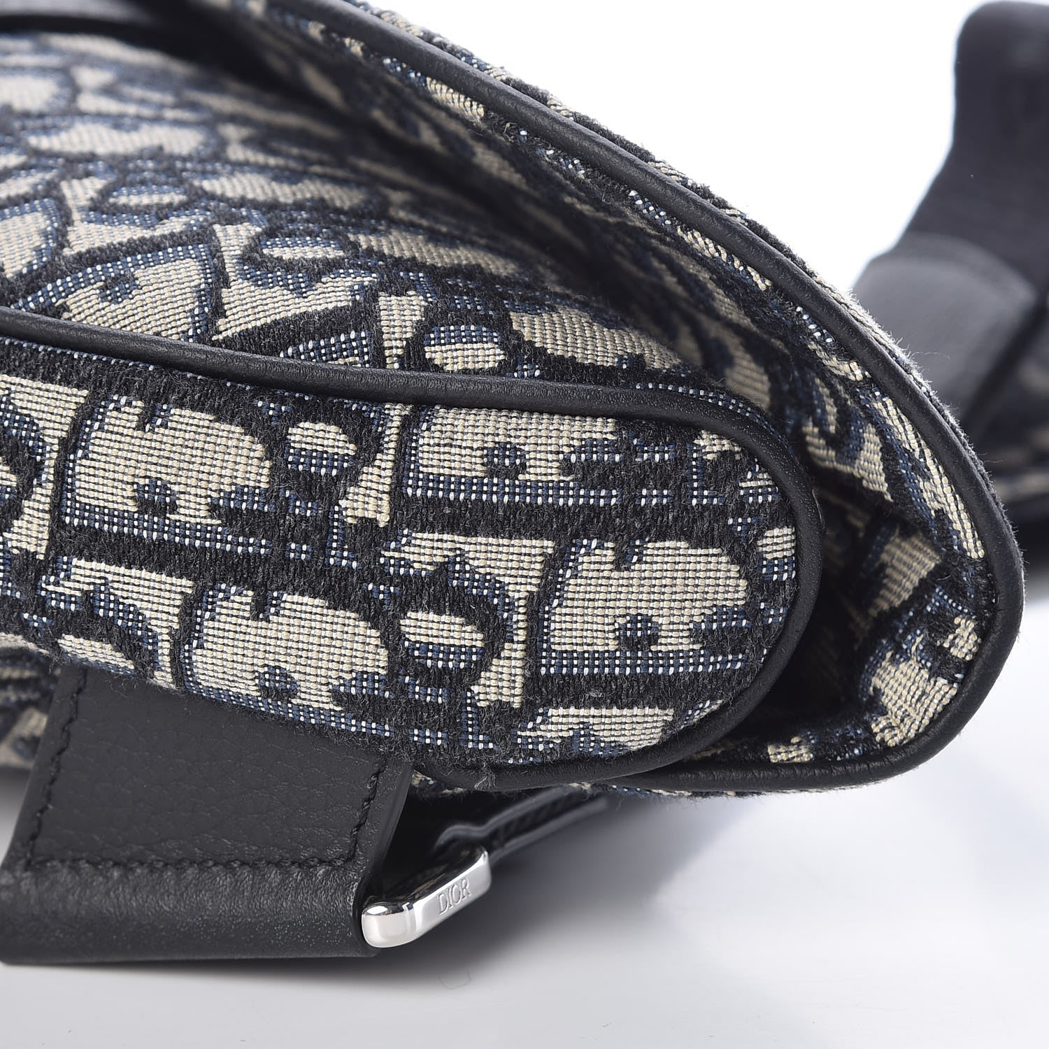 Christian Dior Oblique Saddle Bag Blue 11 of 12