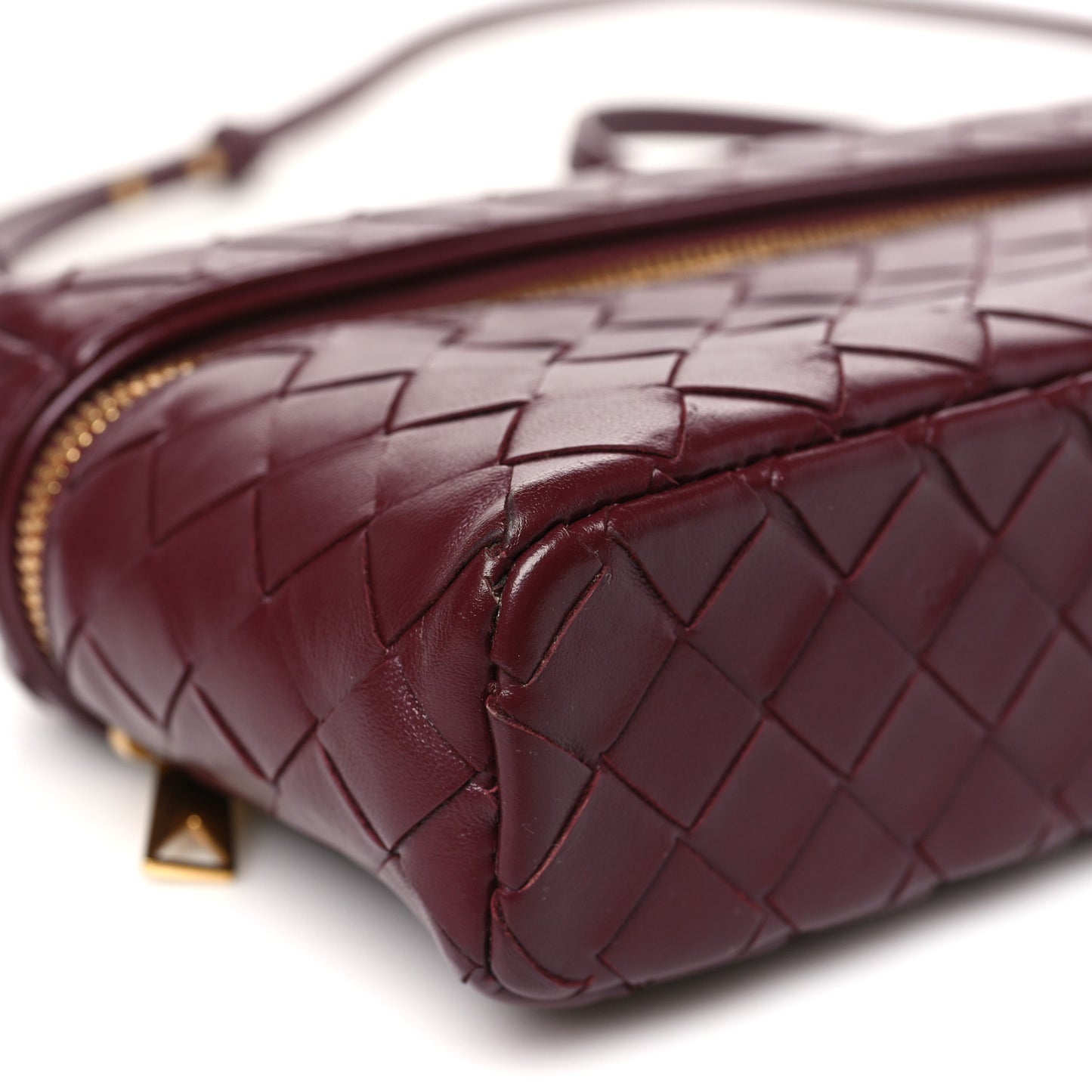 Calfskin Intrecciato Bang Bang Vanity Case Barolo