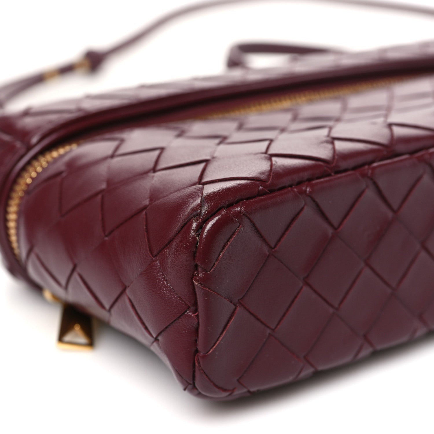 Bottega Veneta Calfskin Intrecciato Bang Bang Vanity Case Barolo 9 of 10
