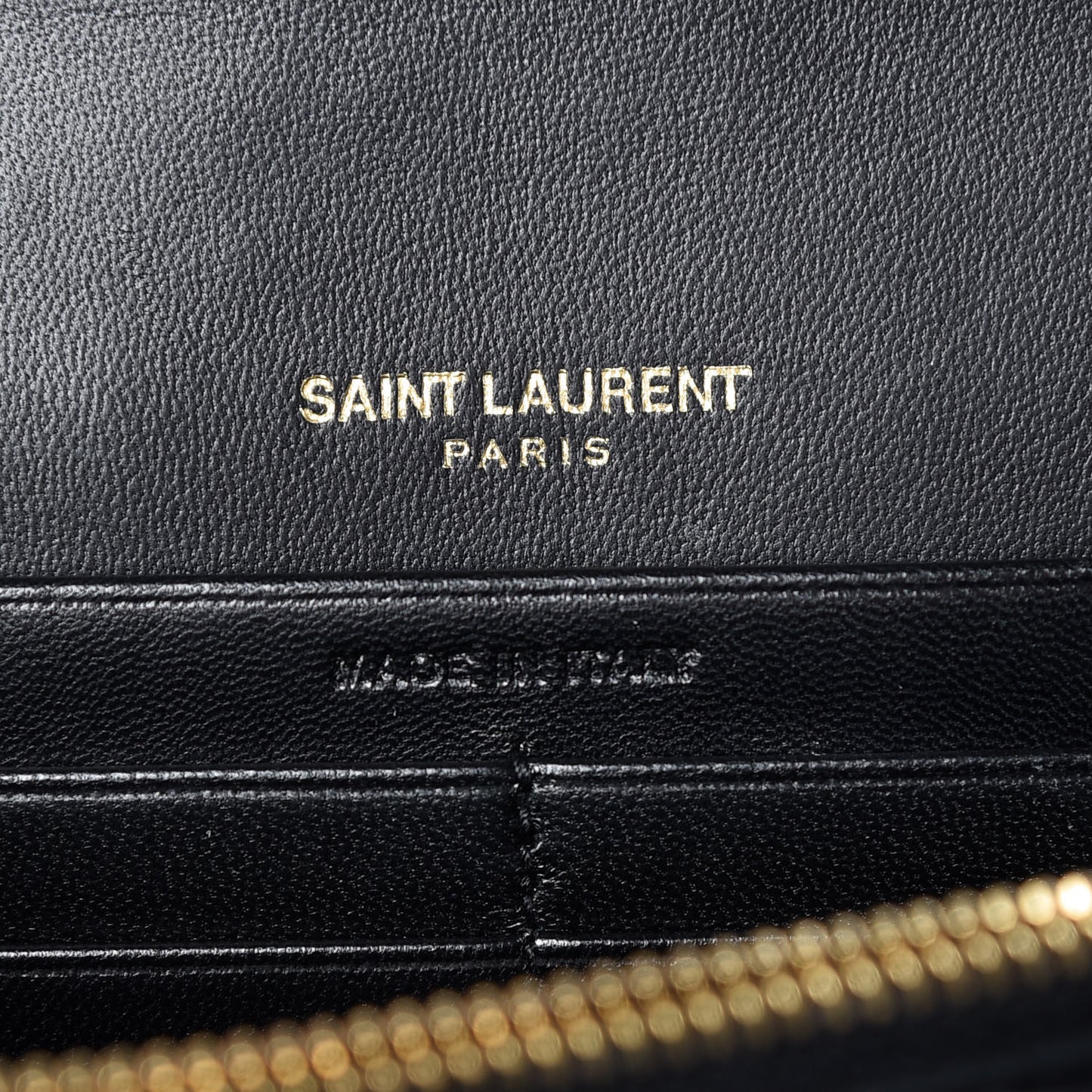 Patent Matelasse Monogram Vicky Chain Bag Black