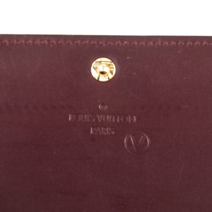 Louis Vuitton Vernis Sarah Wallet Rouge Fauviste 6 of 7