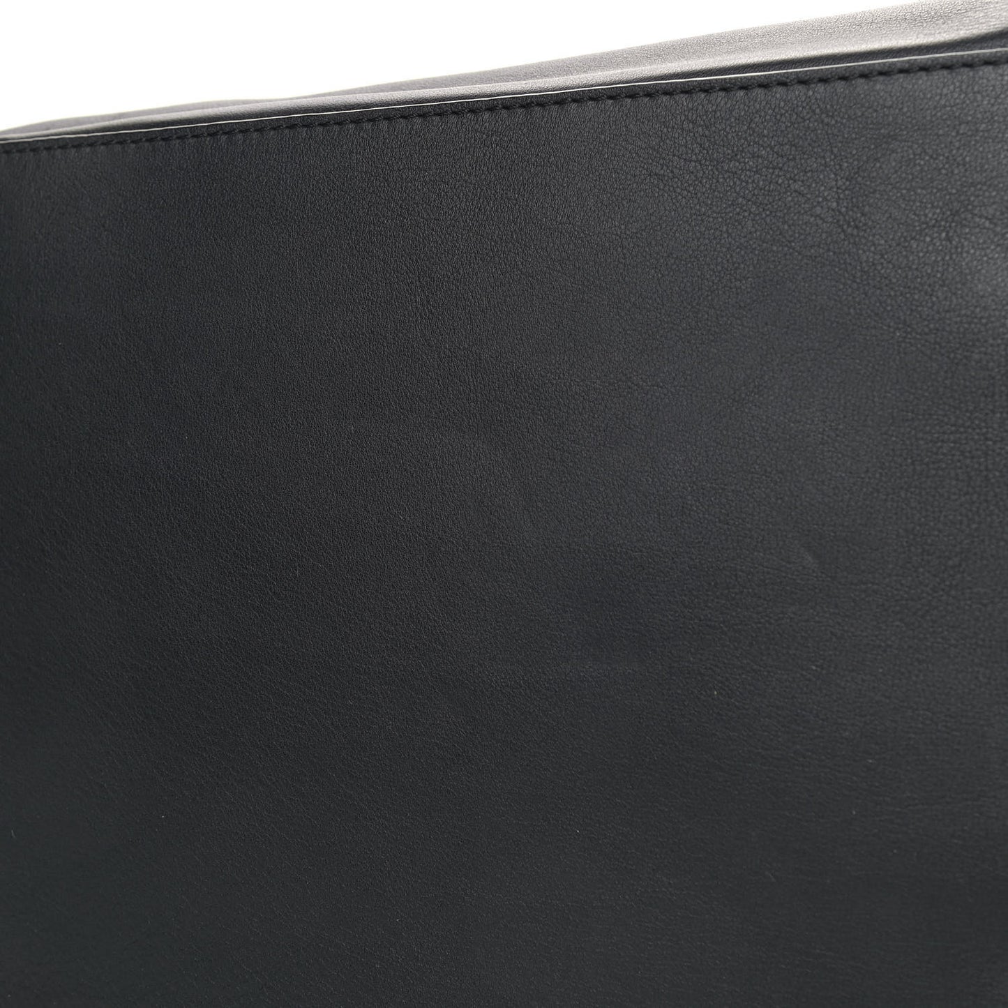 Calfskin XL Zipper Puzzle Bag Black