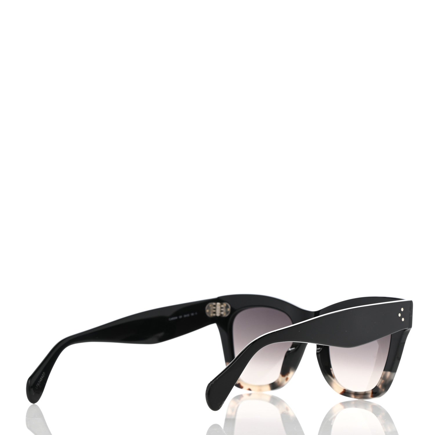 Celine Acetate Cat Eye Sunglasses CL40004I Havana Black 4 of 8