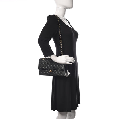 Chanel Caviar Quilted Medium Double Flap Black 2 of 11