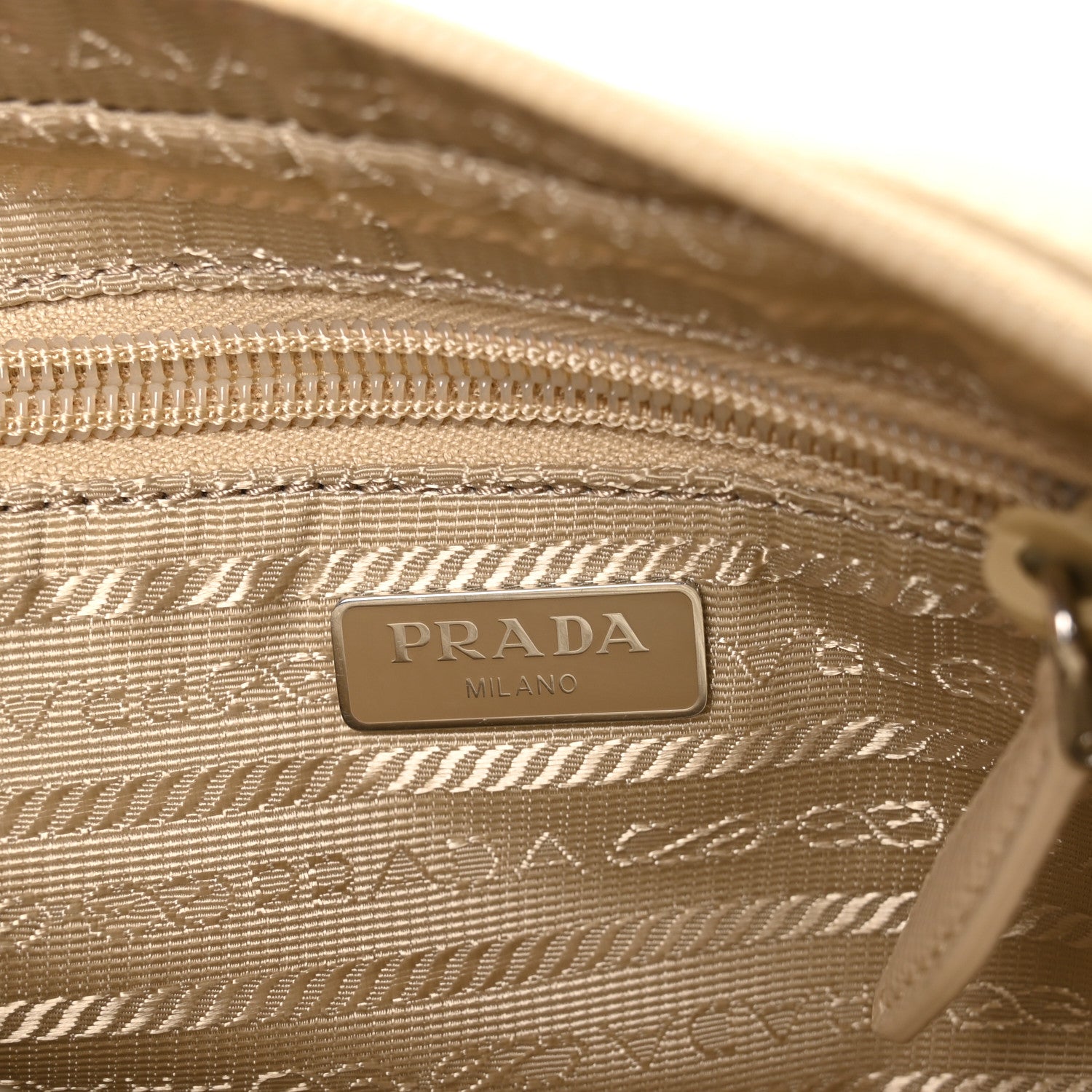 Prada Re-Nylon Vela Saffiano Wristlet Deserto 6 of 9