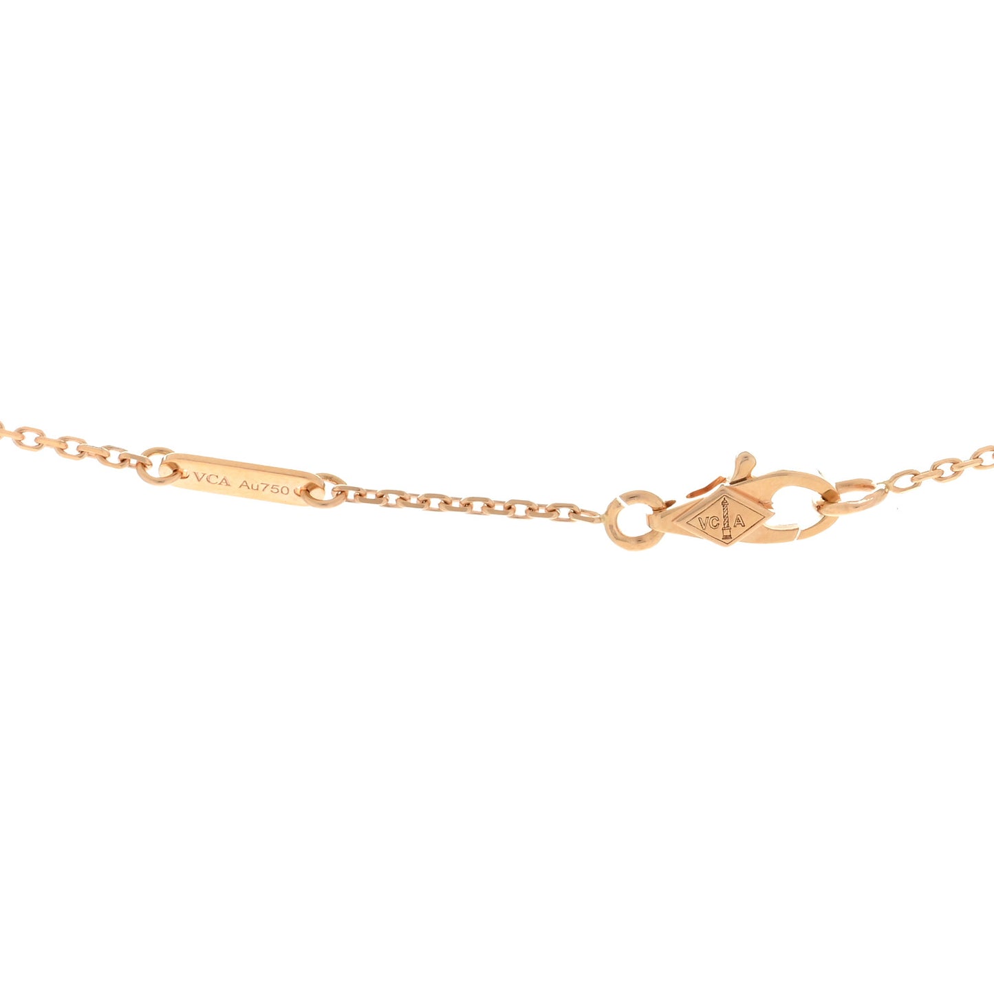 18K Rose Gold Diamond Mini Frivole Pendant Necklace