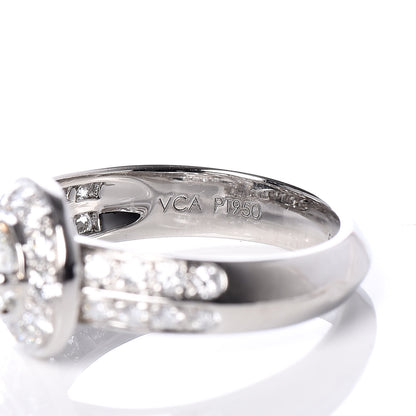 Van Cleef & Arpels Platinum Diamond .30ct Couture Solitaire Ring 50/5.25 12 of 17