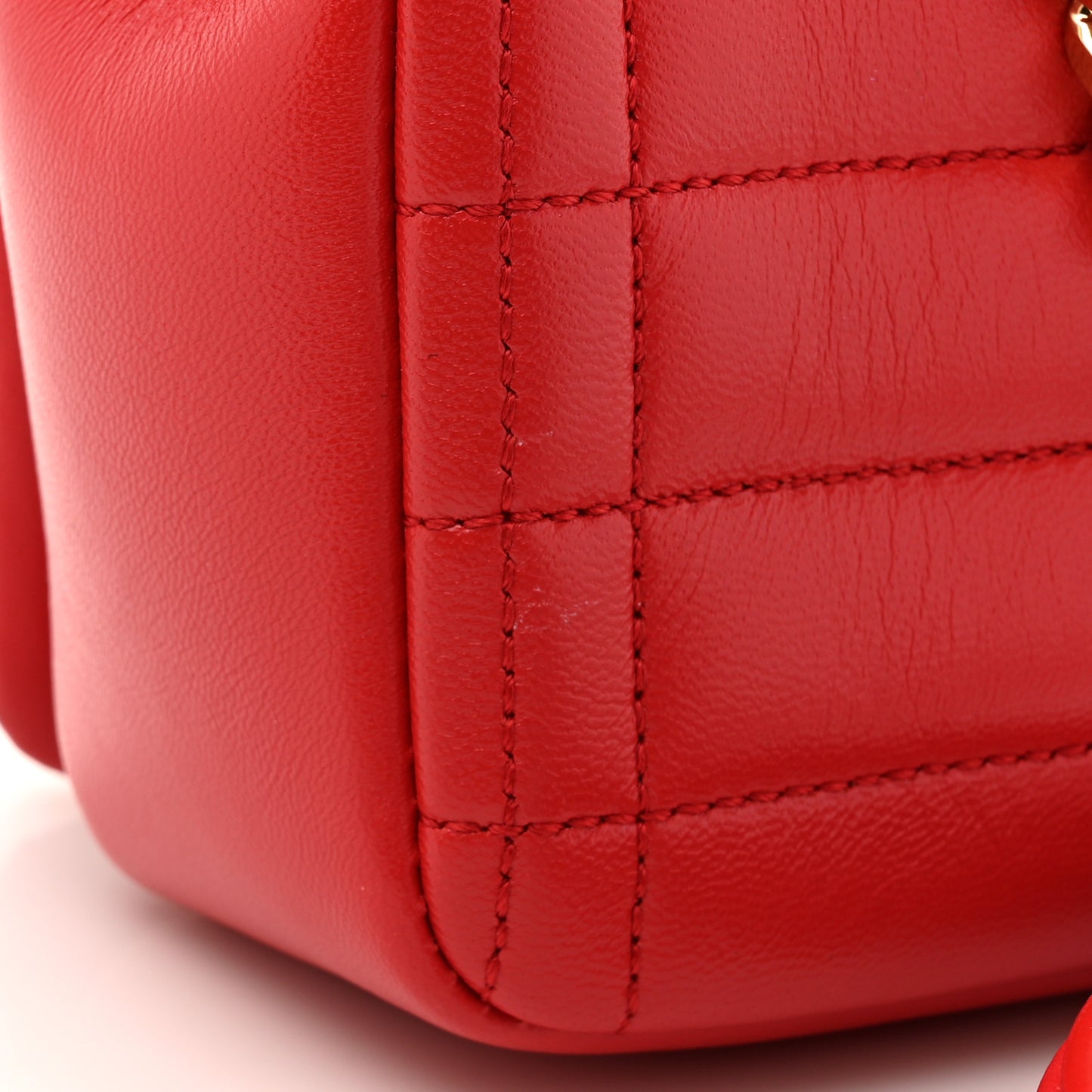 Lambskin Quilted Small Lola Bag Bright Red