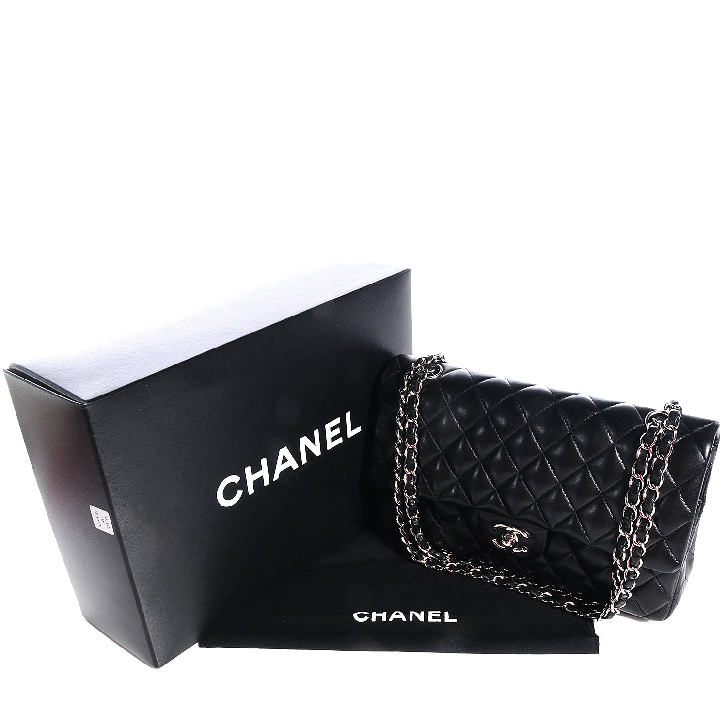 Chanel Lambskin Medium Double Flap Black 5 of 9