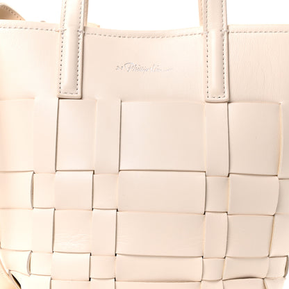 3.1 Phillip Lim Smooth Calfskin Odita Mini Modern Lattice Bucket Bag Off White 9 of 11