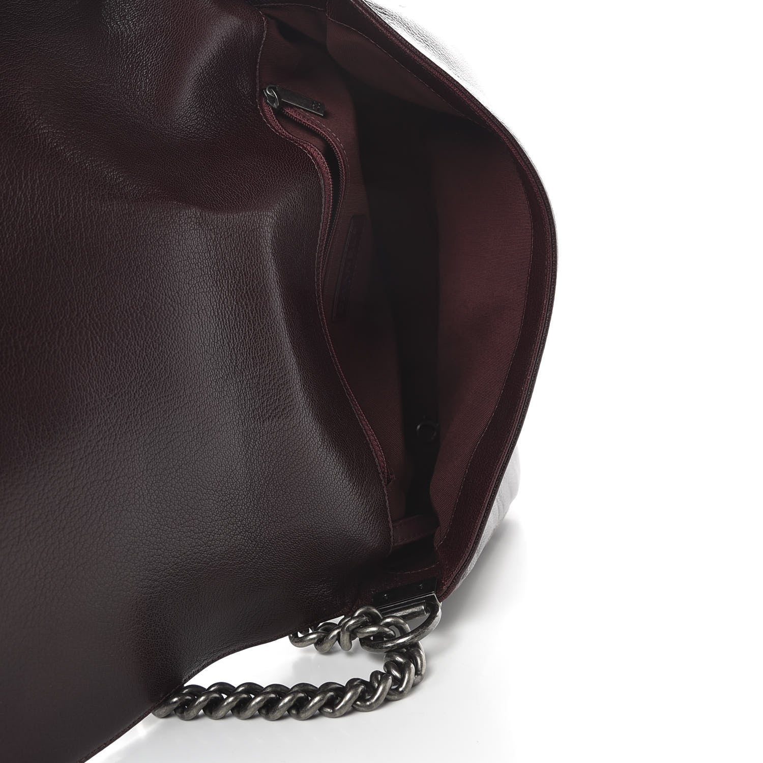 Chanel Goatskin Ombre Faded Quilted New Medium Boy Flap Burgundy 5 of 10