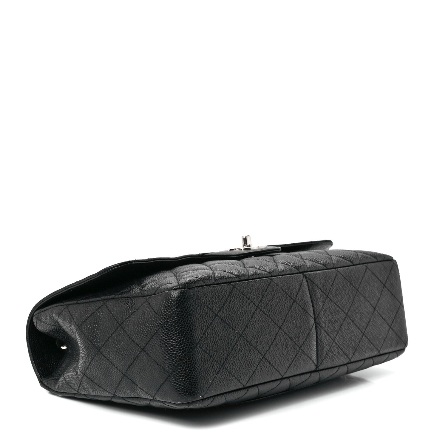 Caviar Quilted Jumbo Single Flap Black