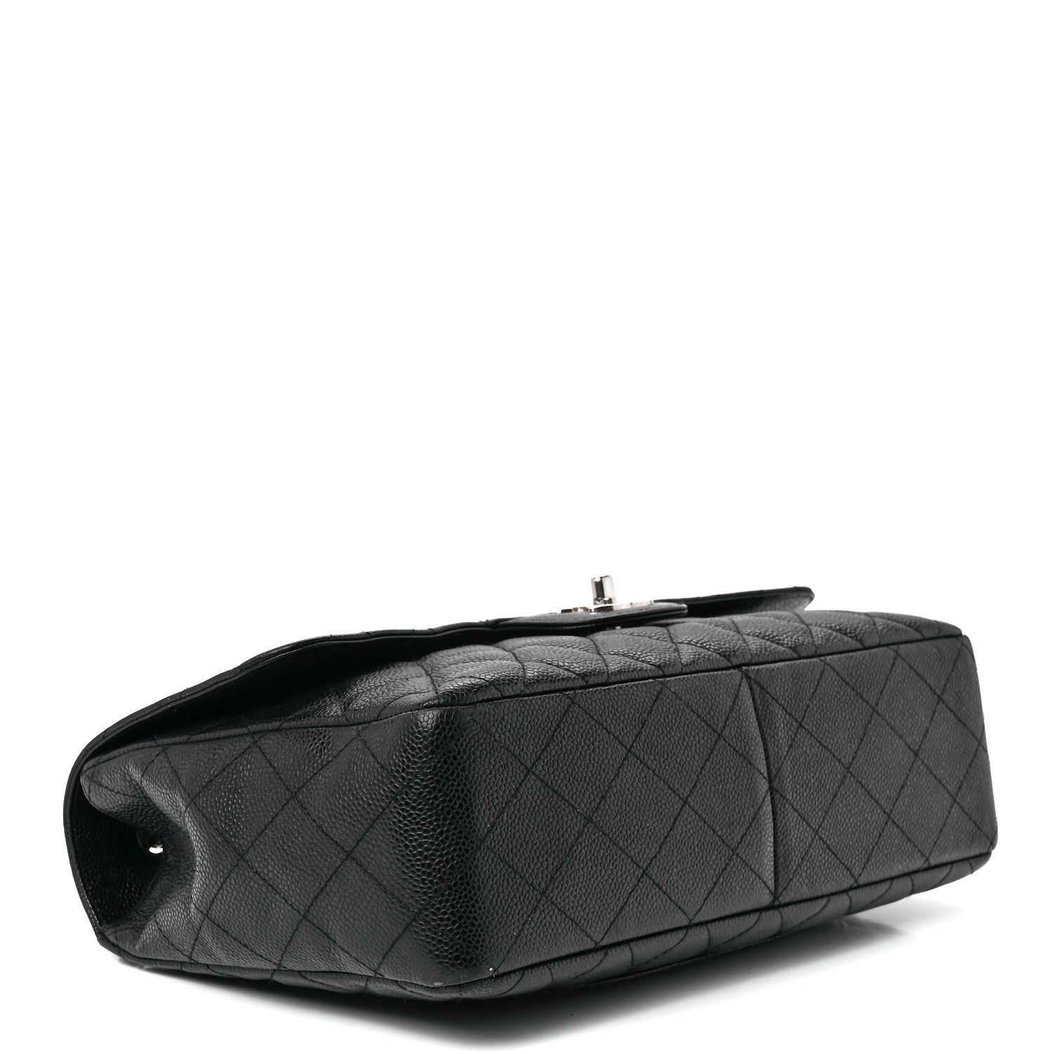 Chanel Caviar Quilted Jumbo Single Flap Black 4 of 12