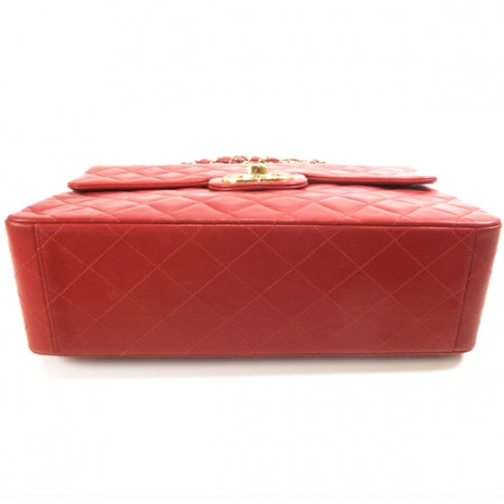 Lambskin XL Jumbo Flap Red