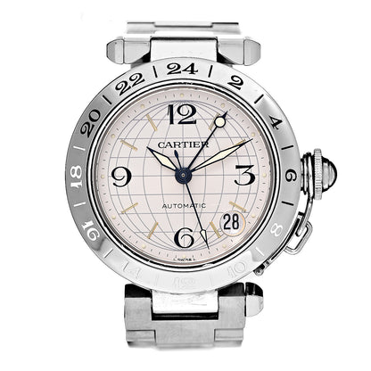 Cartier Stainless Steel 35mm Pasha GMT Automatic Watch 1 of 9