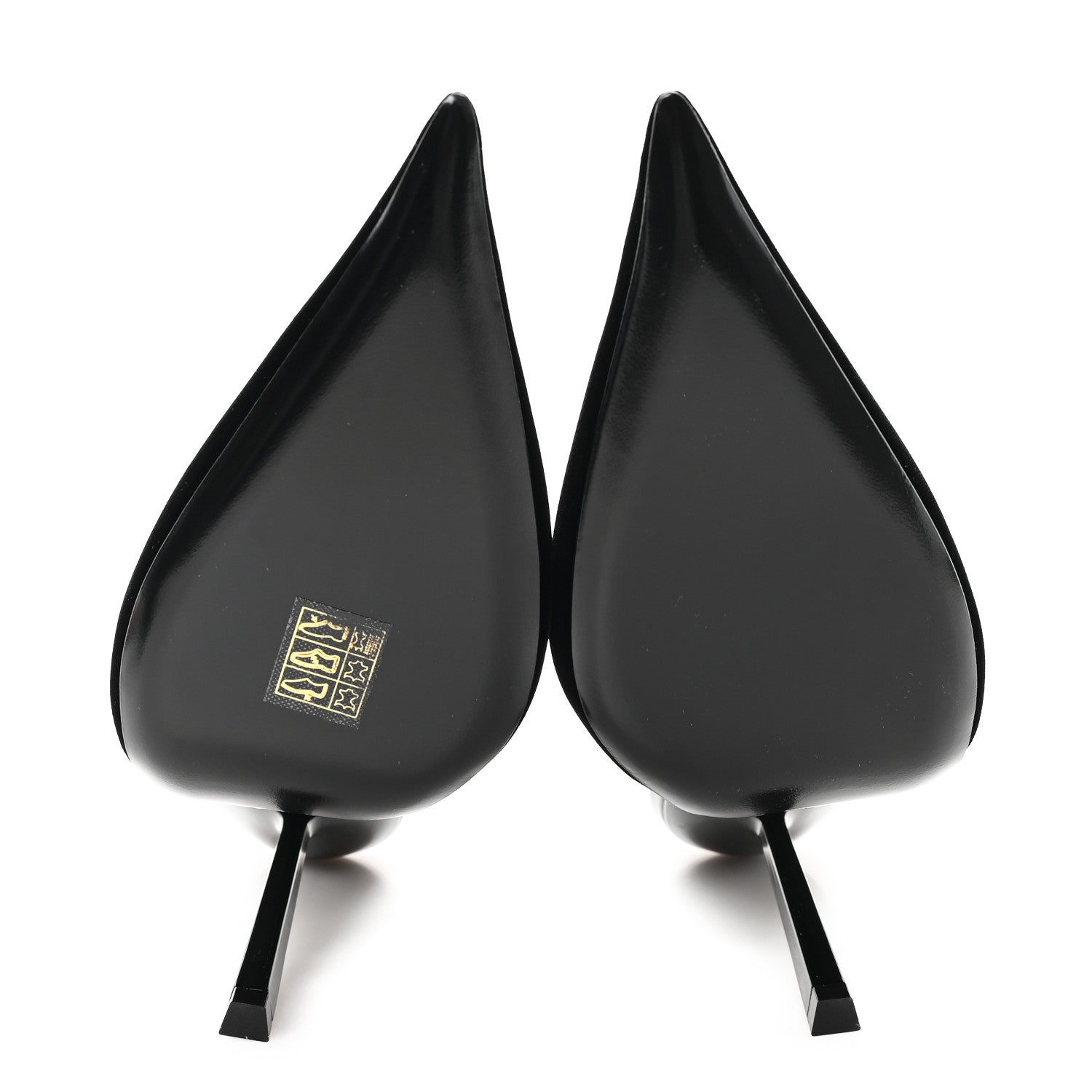 Saint Laurent Velluto Master Raso Regale Victoire 115 Slingback Pumps 40 Black 6 of 10