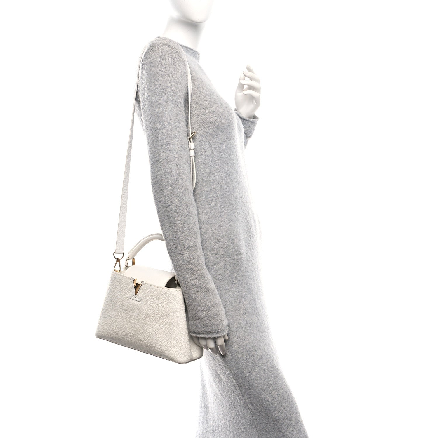 Louis Vuitton X UF Taurillon Artycapucines BB White 2 of 11