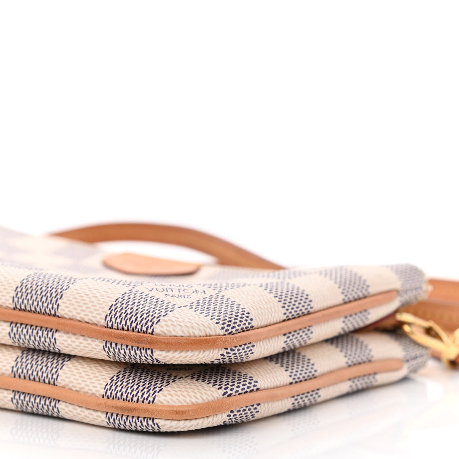 Louis Vuitton Damier Azur Double Zip Pochette 11 of 13