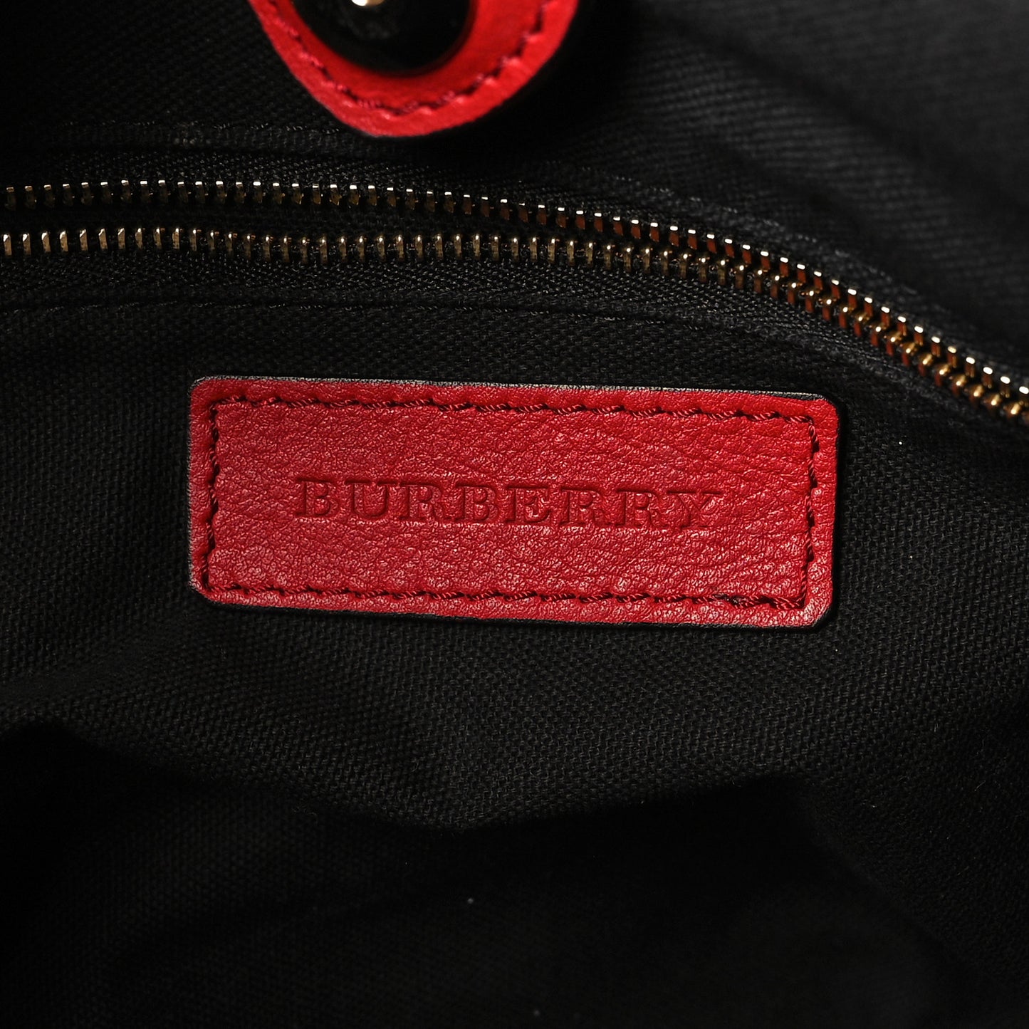 Soft Calfskin House Check Big Crush Tote Military Red