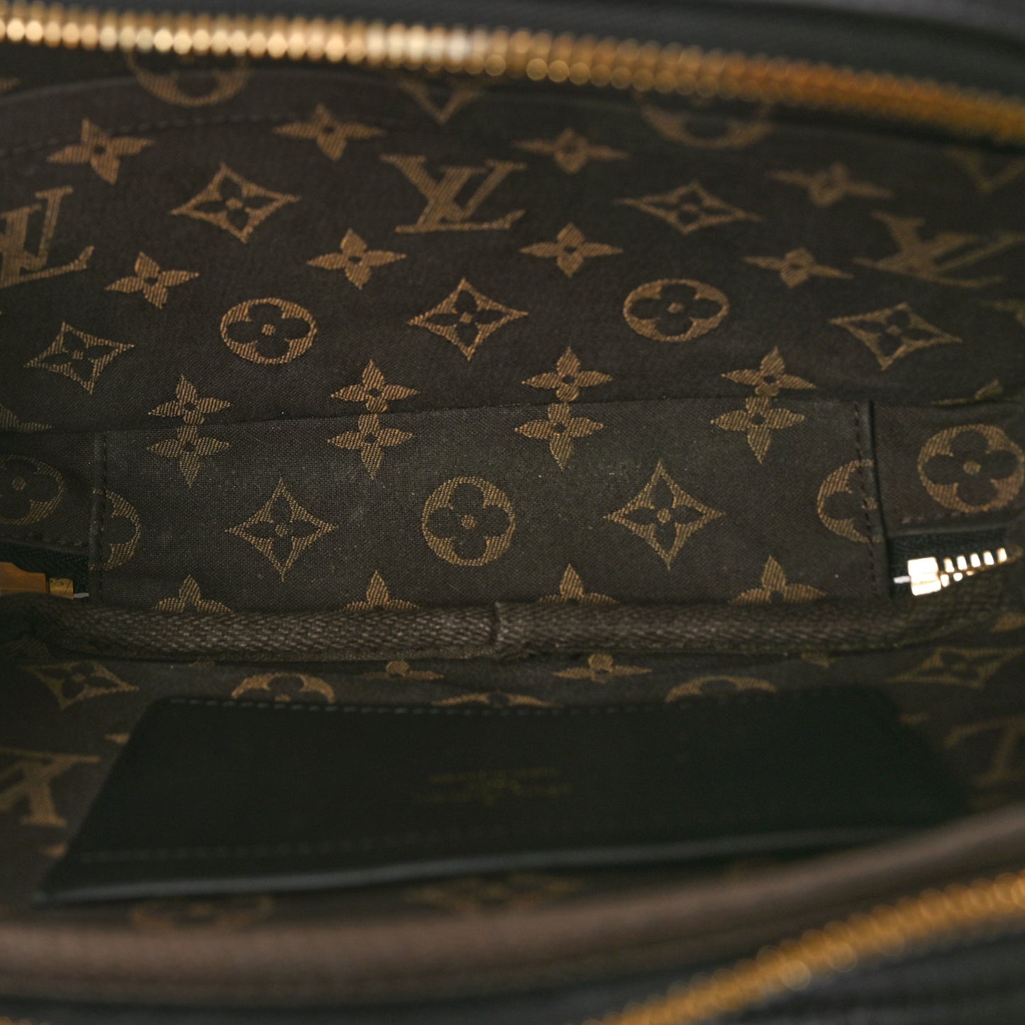 Calfskin Monogram Embossed Utility Crossbody Black