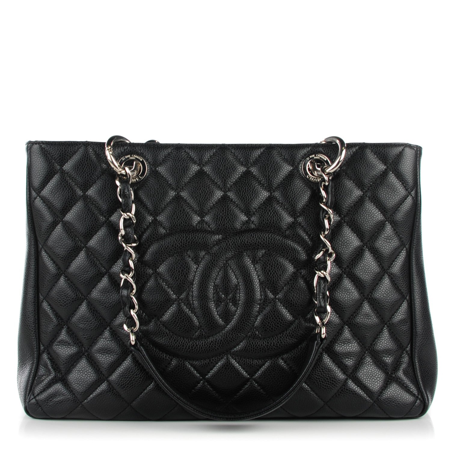 Chanel Caviar Quilted Grand Shopping Tote GST Black 1 of 7