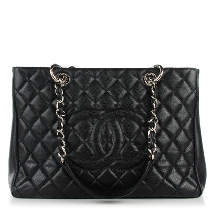 Chanel Caviar Quilted Grand Shopping Tote GST Black 1 of 7