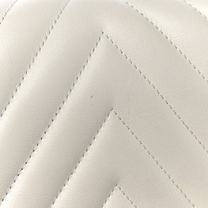 Chanel Calfskin Chevron Quilted Medium Boy Flap Ivory 15 of 18