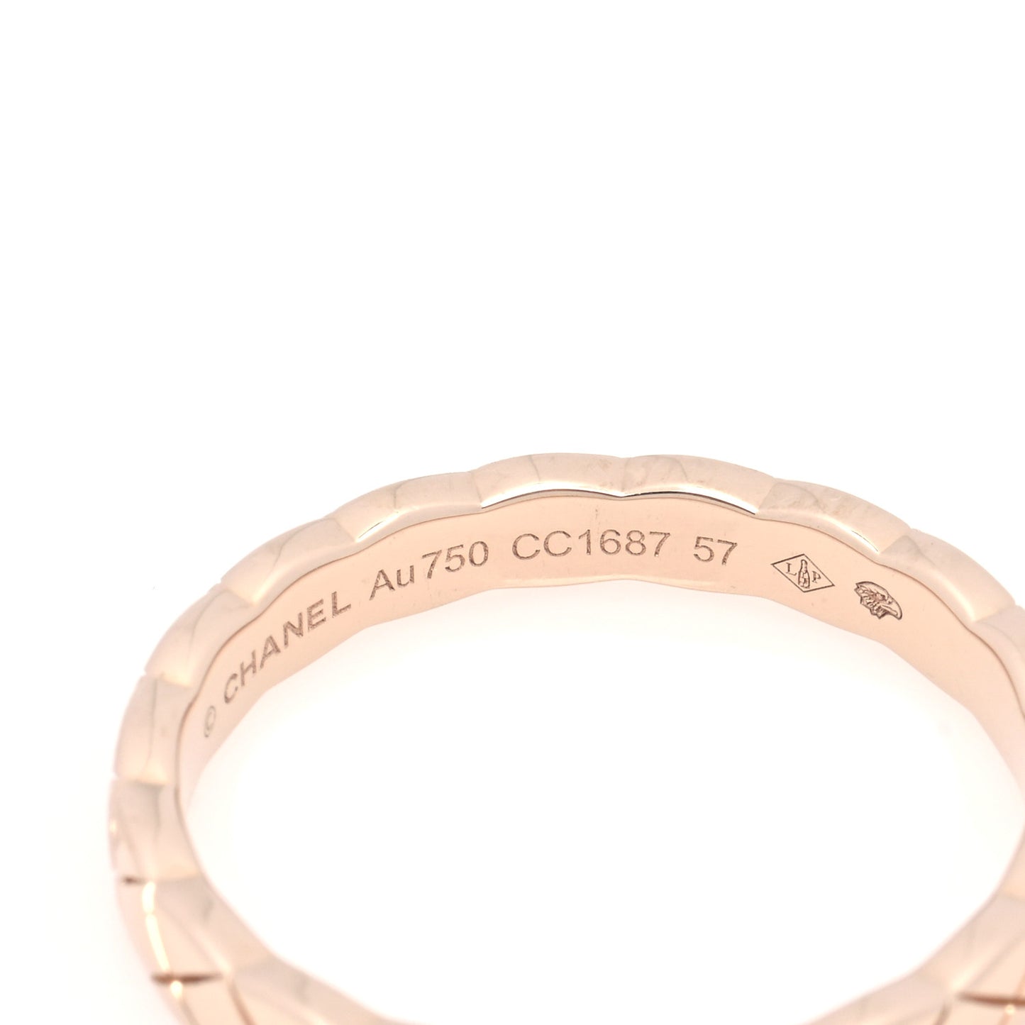 18K Beige Gold Mini Coco Crush Ring 57 8