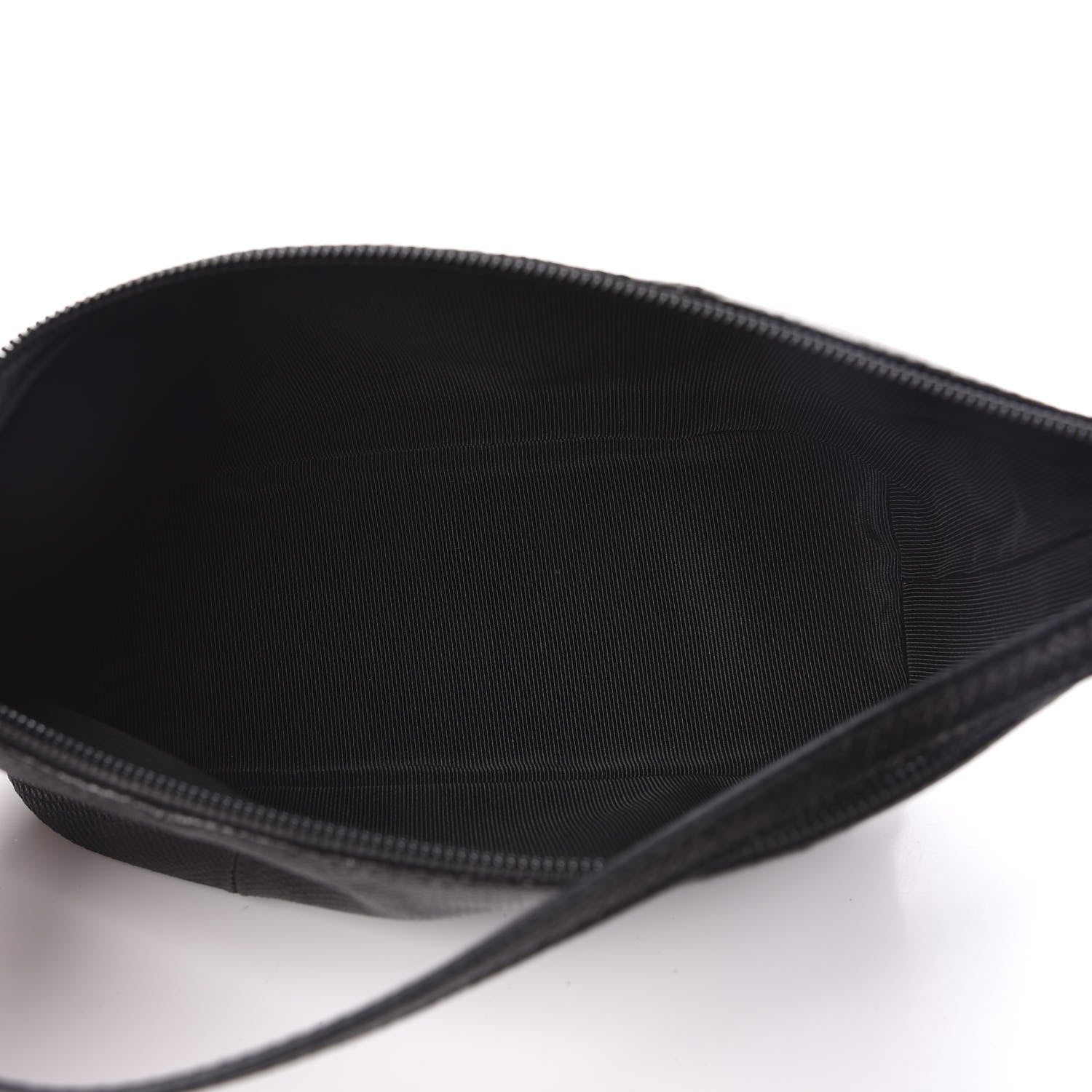 Gucci Calfskin Lizard Embossed Boat Pochette Black 5 of 10