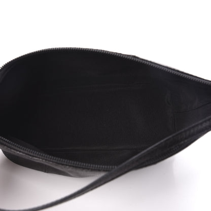 Gucci Calfskin Lizard Embossed Boat Pochette Black 5 of 10