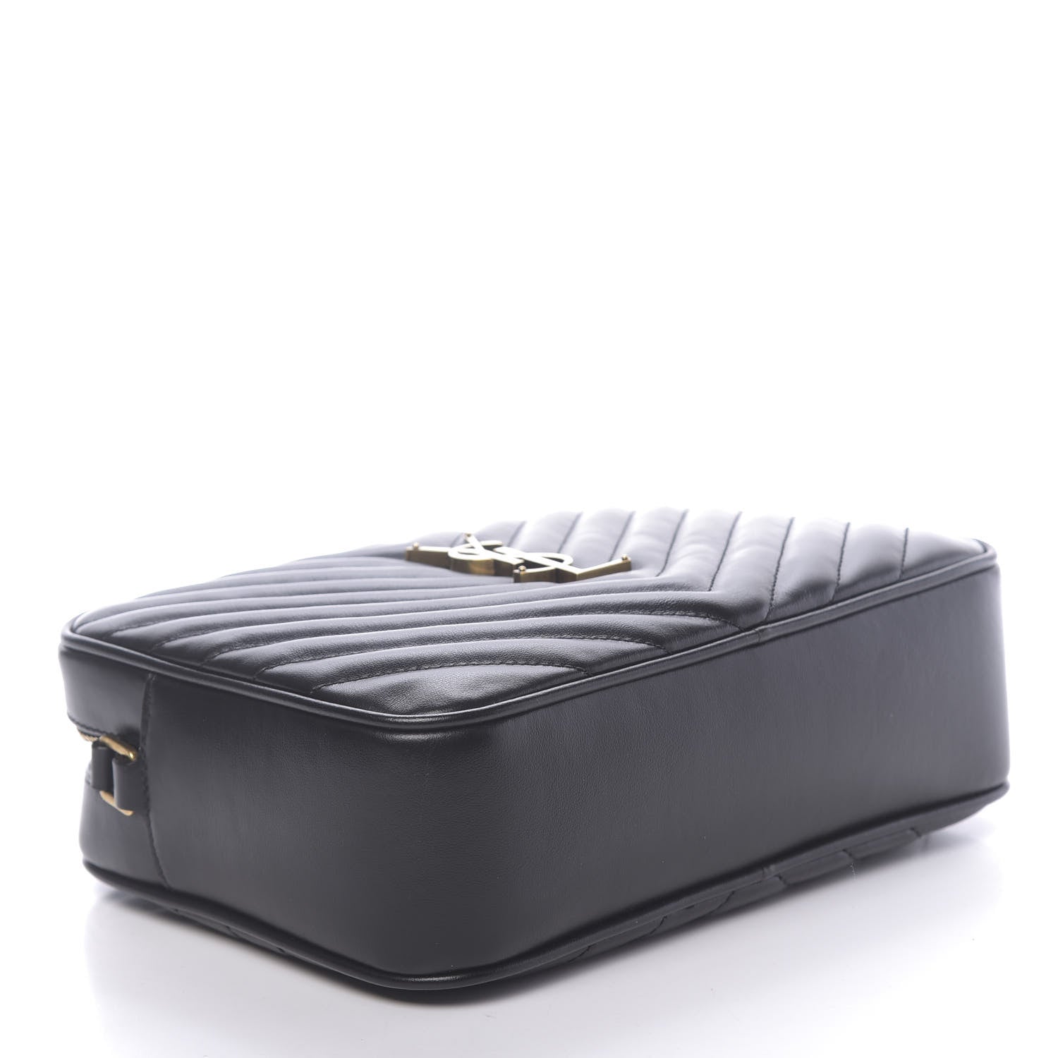 Saint Laurent Calfskin Matelasse Monogram Lou Camera Bag Black 4 of 9