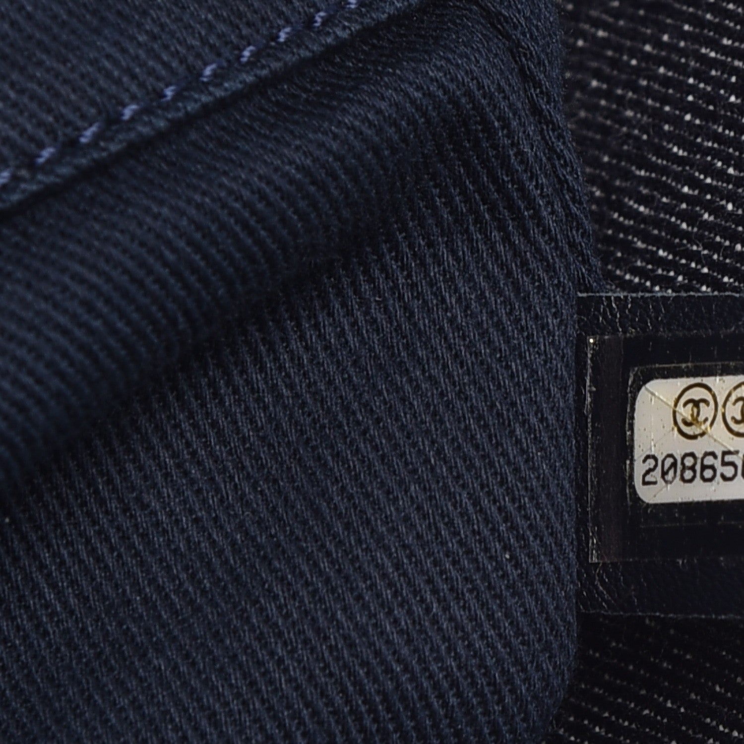 Chanel Canvas Large Deauville Tote Dark Blue 7 of 7