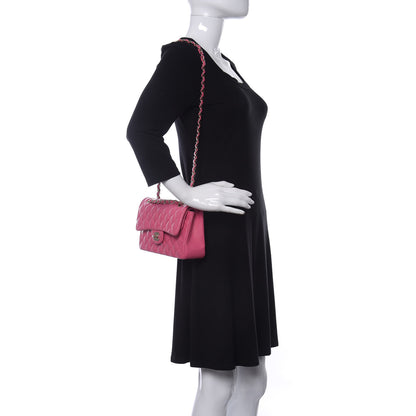 Chanel Caviar Quilted Small Double Flap Pink 2 of 10