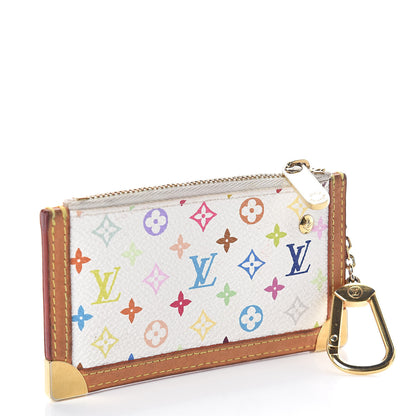 Louis Vuitton Monogram Multicolor Key Pouch White 3 of 6