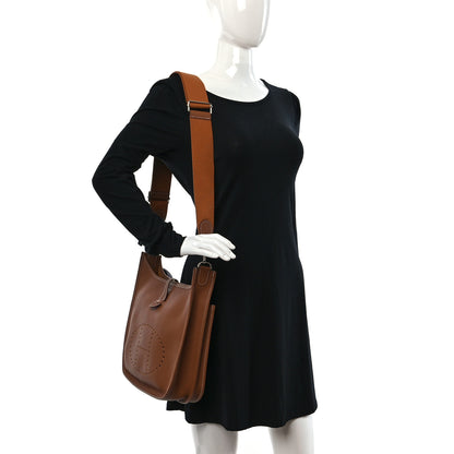 Hermes Taurillon Clemence Evelyne III PM Gold 2 of 8