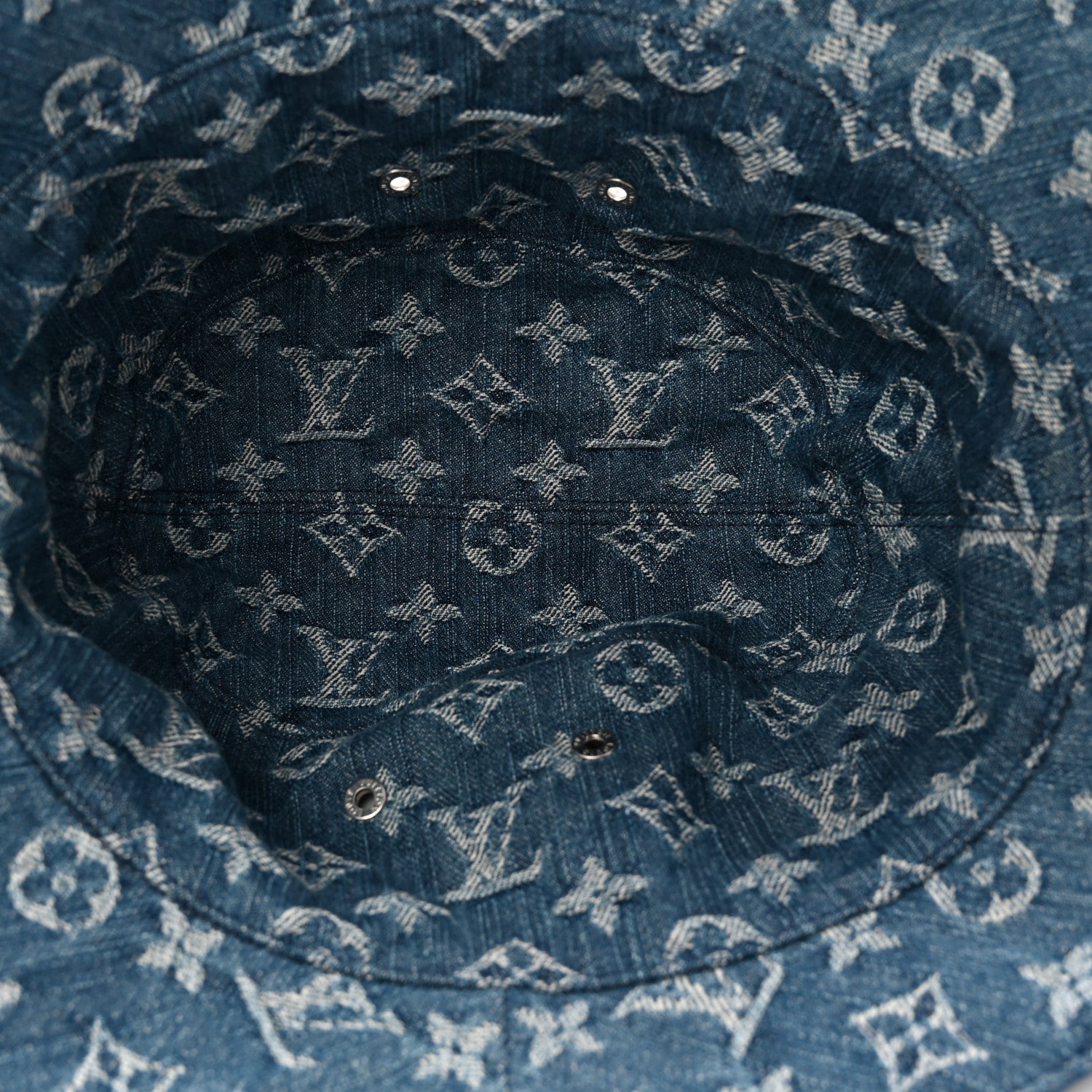 Louis Vuitton Monogram Denim Transformable Bob Bucket Hat 58 Blue 13 of 15